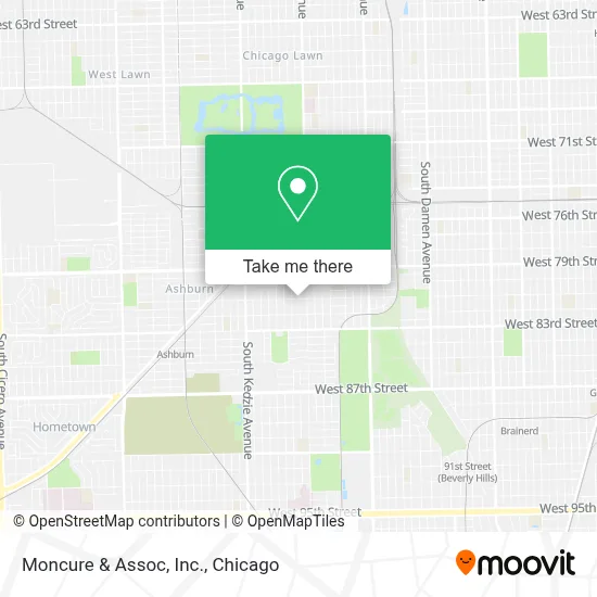 Moncure & Assoc, Inc. map