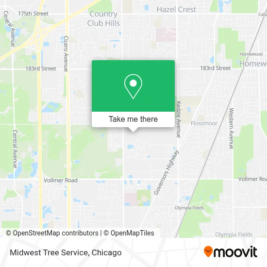 Midwest Tree Service map