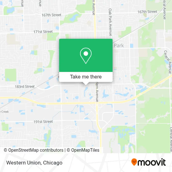 Western Union map