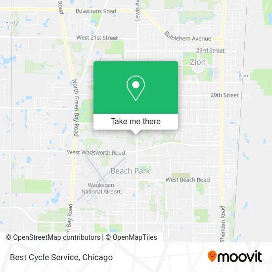 Best Cycle Service map