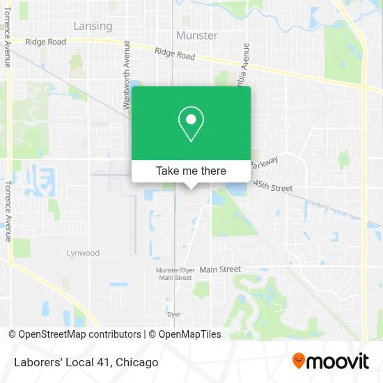 Laborers' Local 41 map