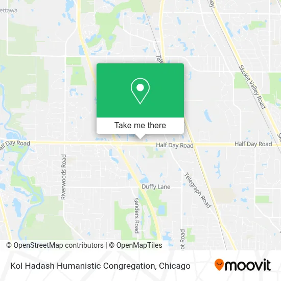 Kol Hadash Humanistic Congregation map