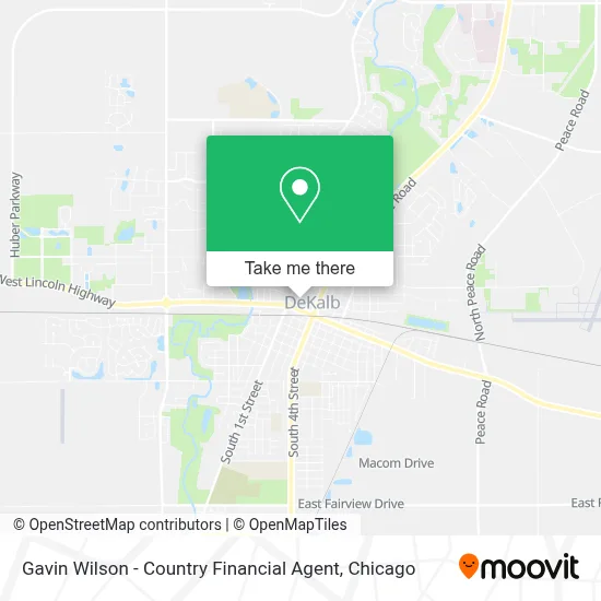 Gavin Wilson - Country Financial Agent map