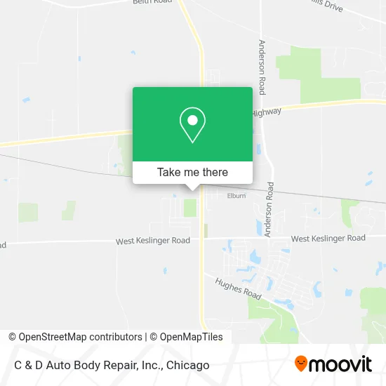 C & D Auto Body Repair, Inc. map