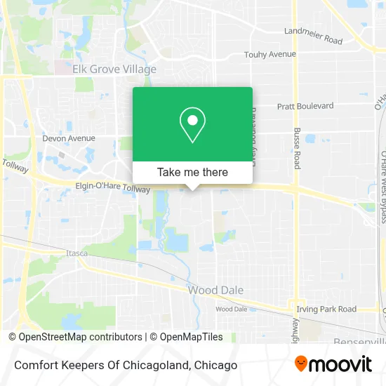 Comfort Keepers Of Chicagoland map