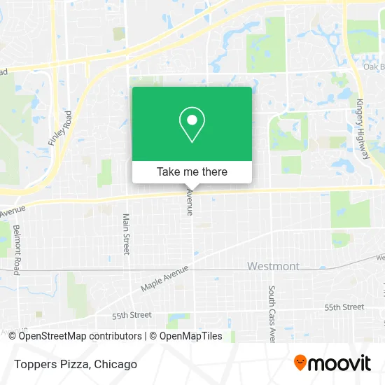 Toppers Pizza map