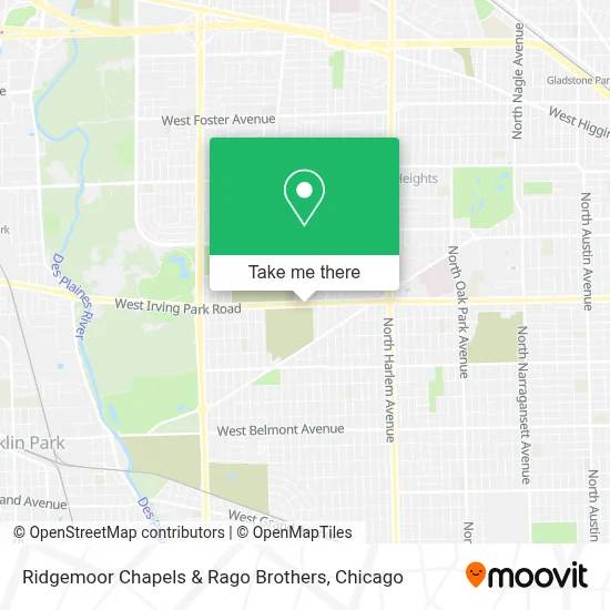 Ridgemoor Chapels & Rago Brothers map