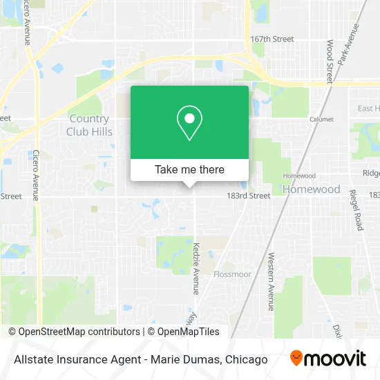 Allstate Insurance Agent - Marie Dumas map