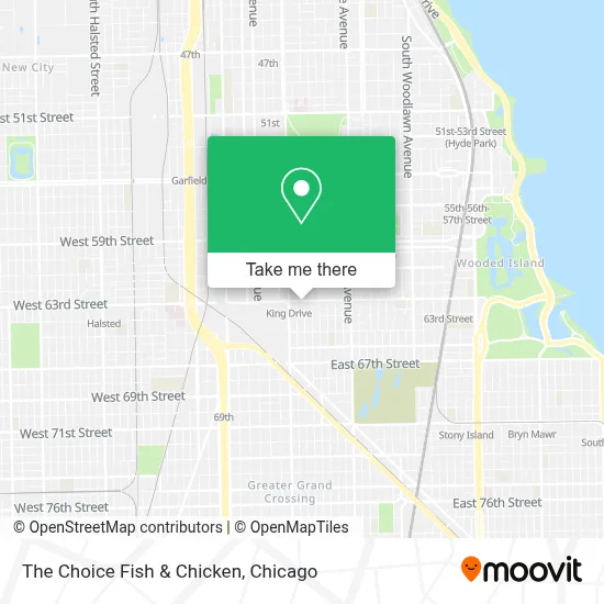 The Choice Fish & Chicken map