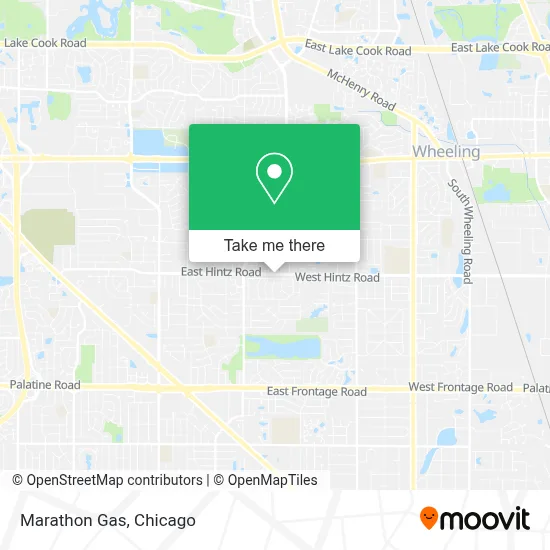 Marathon Gas map