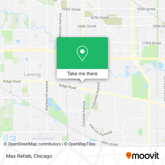 Max Rehab map