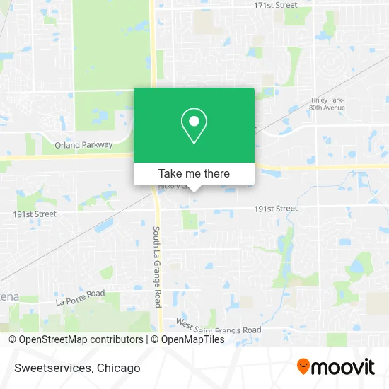 Sweetservices map