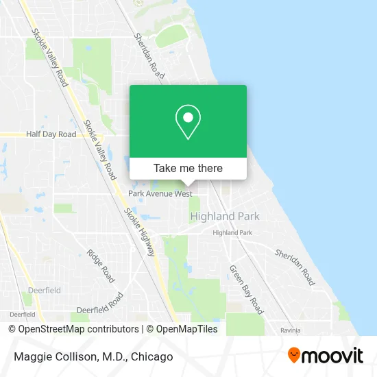 Maggie Collison, M.D. map