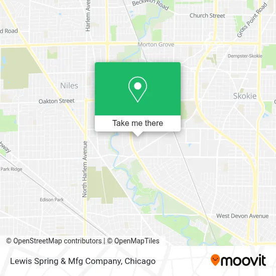 Lewis Spring & Mfg Company map