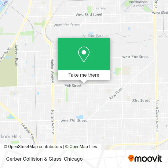 Gerber Collision & Glass map