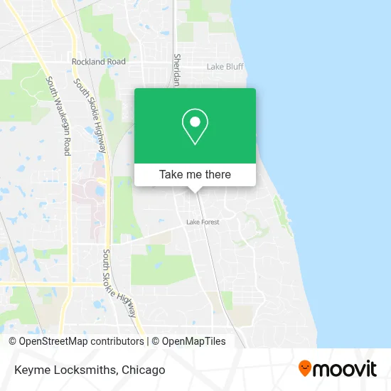 Keyme Locksmiths map