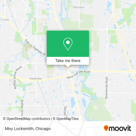 Mny Locksmith map