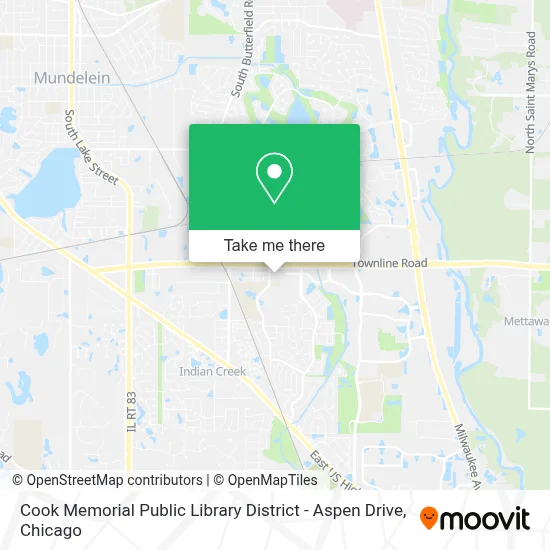 Cook Memorial Public Library District - Aspen Drive map