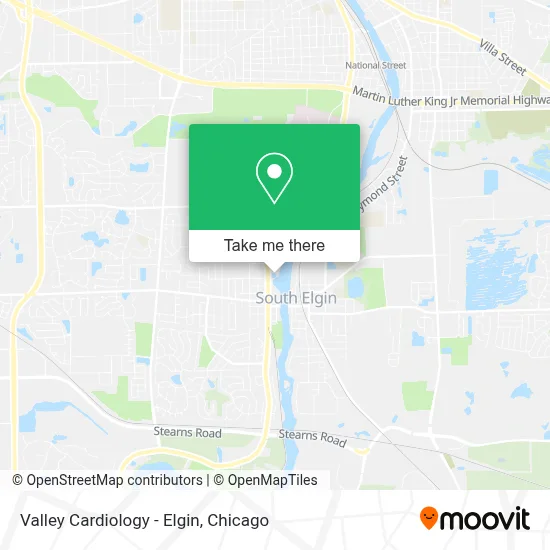 Valley Cardiology - Elgin map