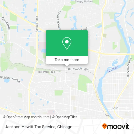 Jackson Hewitt Tax Service map