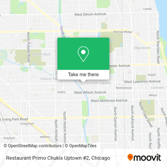 Restaurant Primo Chukis Uptown #2 map