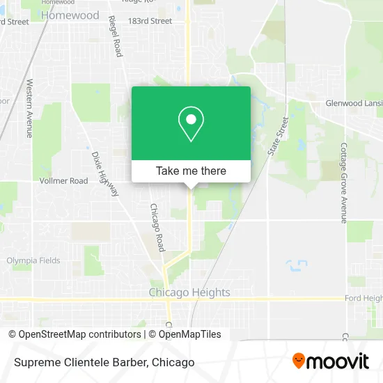 Supreme Clientele Barber map