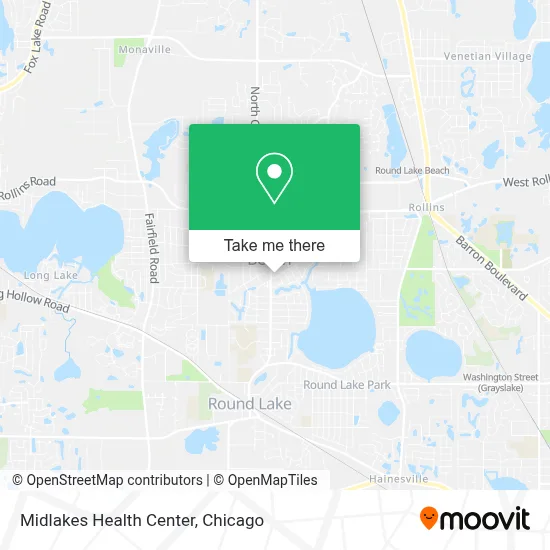 Midlakes Health Center map