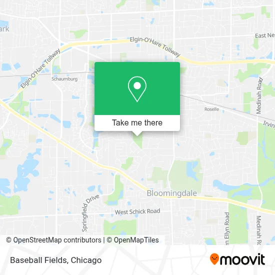 Baseball Fields map