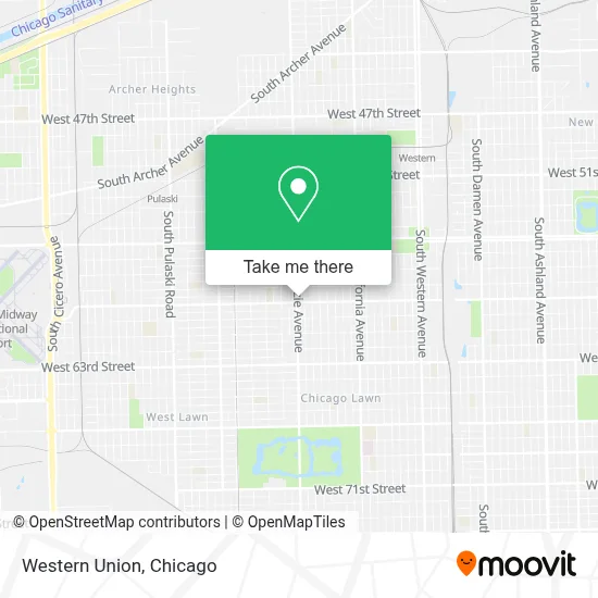 Western Union map