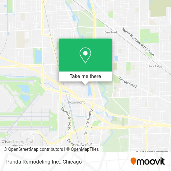 Panda Remodeling Inc. map