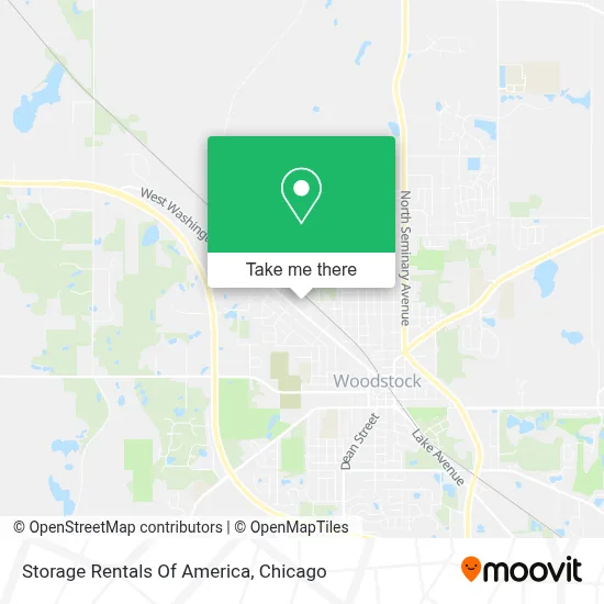Storage Rentals Of America map