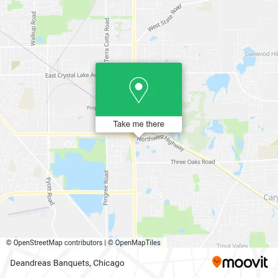 Deandreas Banquets map
