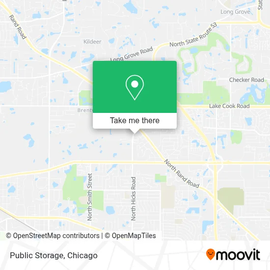 Public Storage map