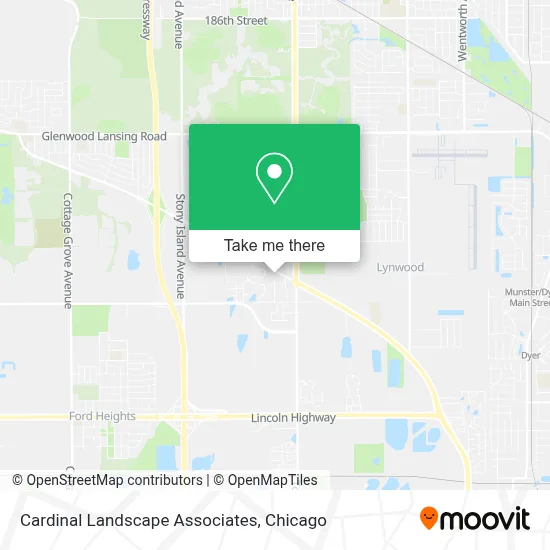 Cardinal Landscape Associates map
