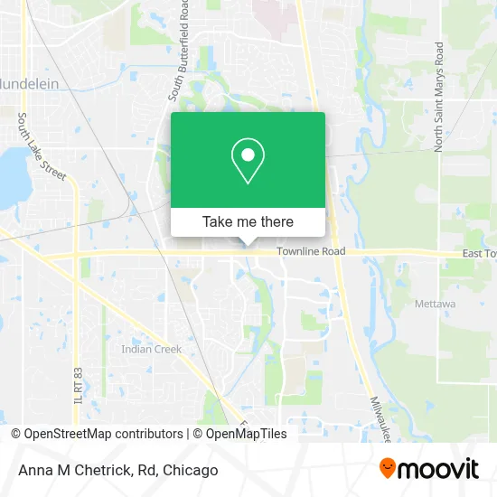 Anna M Chetrick, Rd map
