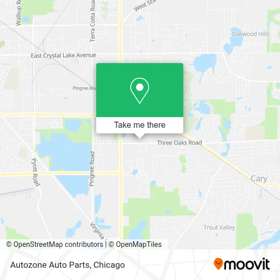 Autozone Auto Parts map