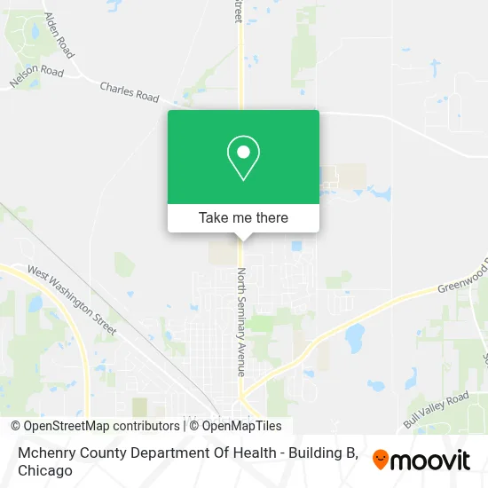 Mchenry County Department Of Health - Building B map