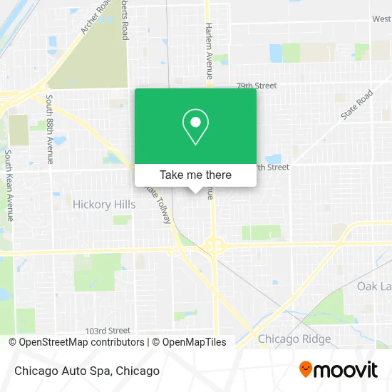 Chicago Auto Spa map