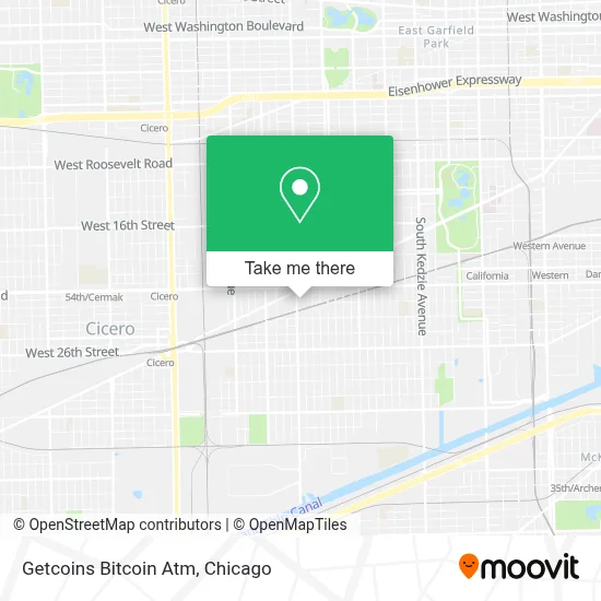 Getcoins Bitcoin Atm map