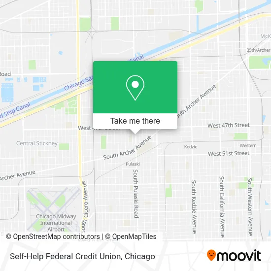 Self-Help Federal Credit Union map