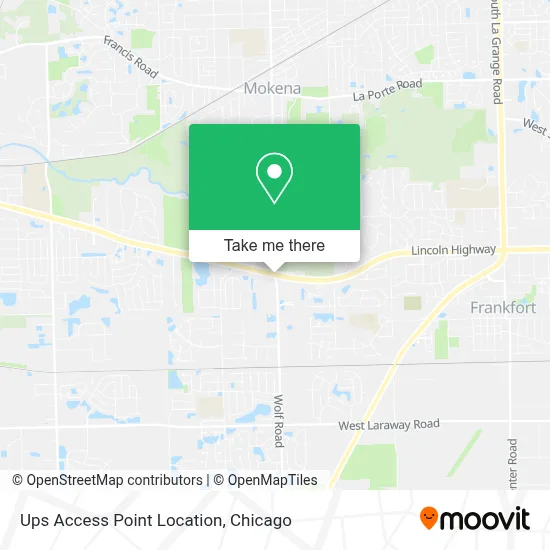 Ups Access Point Location map