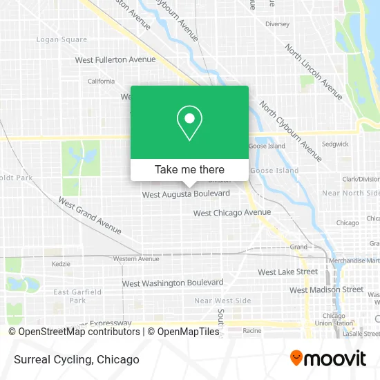 Surreal Cycling map