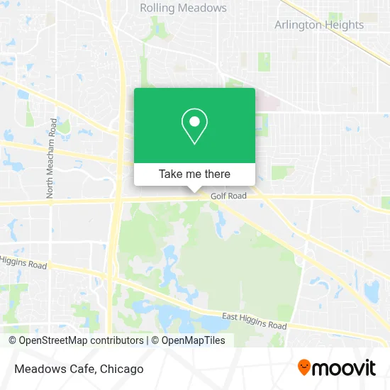 Meadows Cafe map
