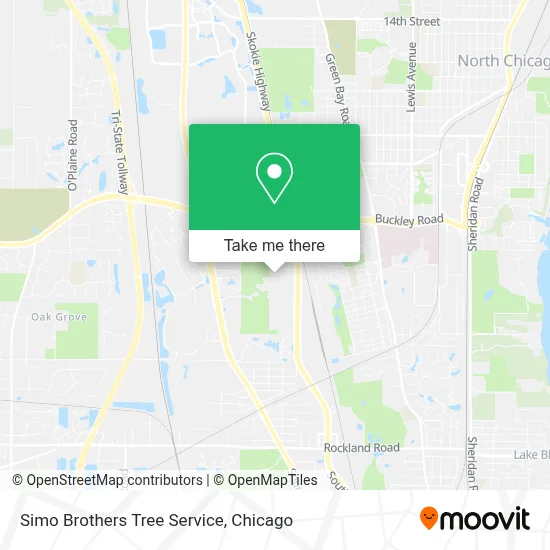 Simo Brothers Tree Service map