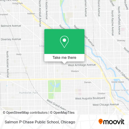 Salmon P Chase Public School map