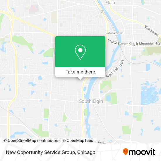 New Opportunity Service Group map