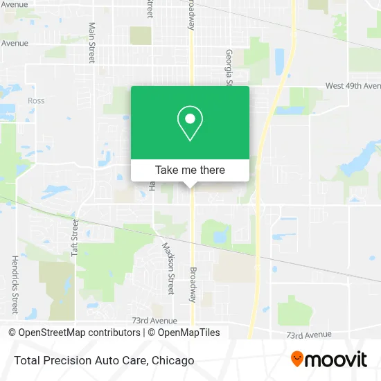 Total Precision Auto Care map