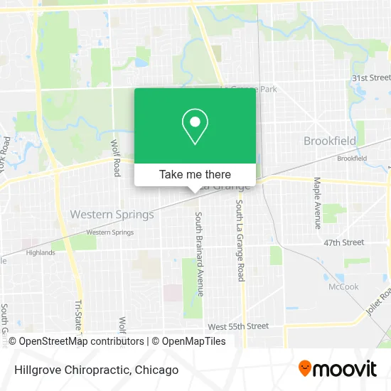 Hillgrove Chiropractic map