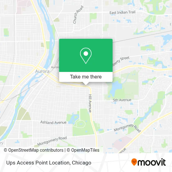 Ups Access Point Location map