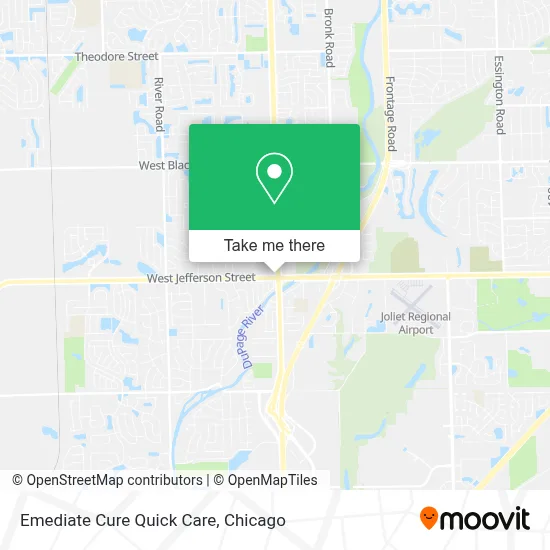 Emediate Cure Quick Care map